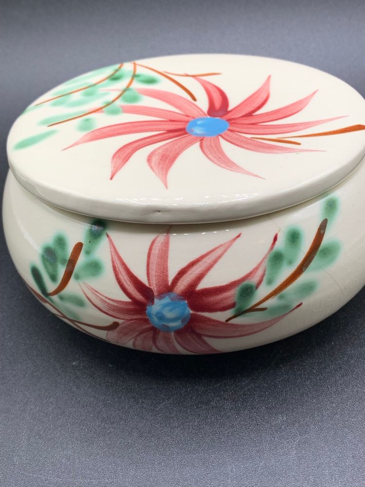 #01 Robinson Ransbottom Pottery RRP Rustic Ware Covered Dish Dresser Box Roseville