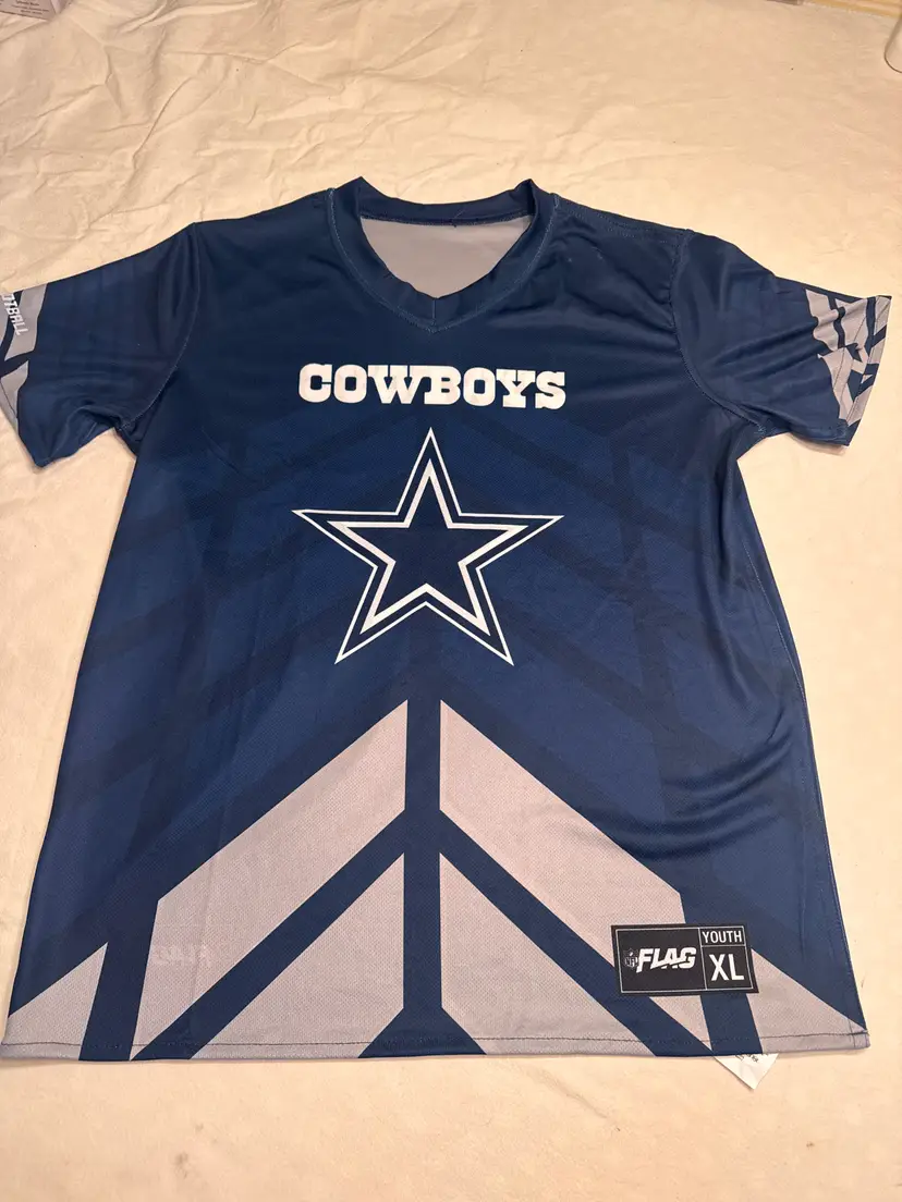 Youth XL used Dallas Cowboys Flag Football Shirt