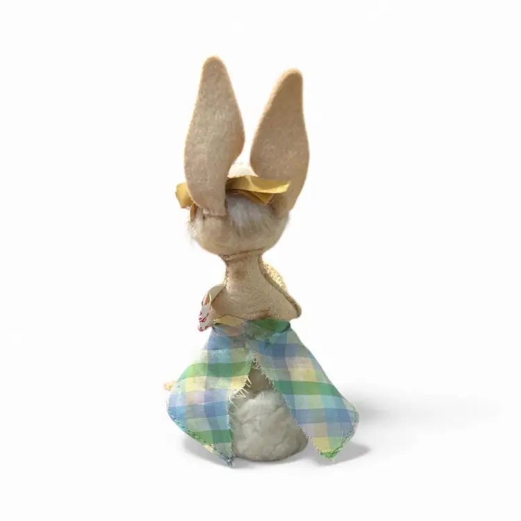 Vintage Annalee Plush And Felt Easter Bunny Figurine