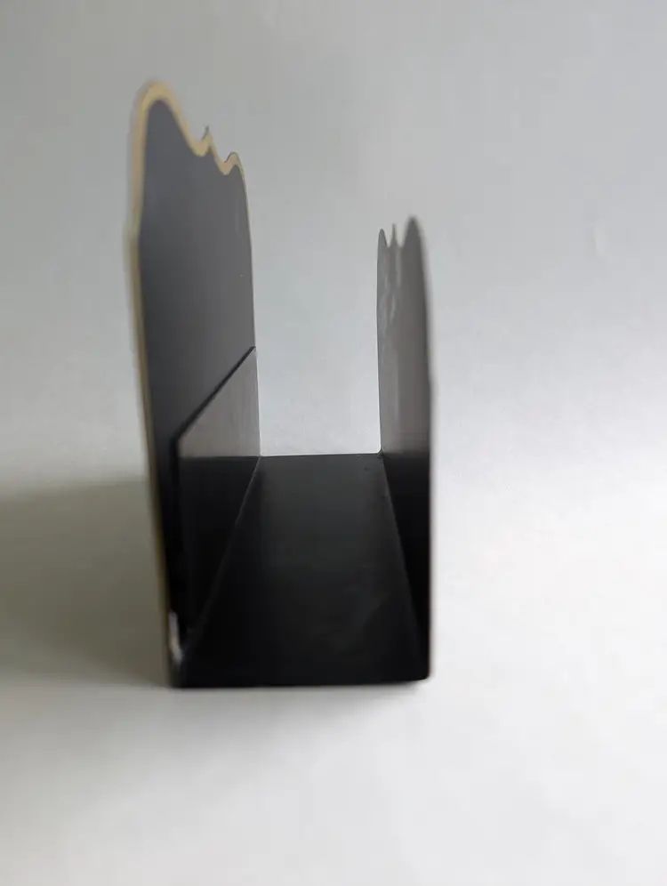 Vtg Hand Painted Metal Mail/Napkin Holder