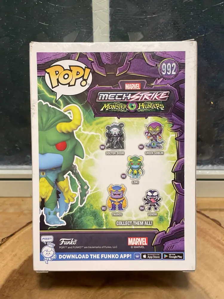 NIB Funko Pop! Marvel Monster Hunters - Loki #992