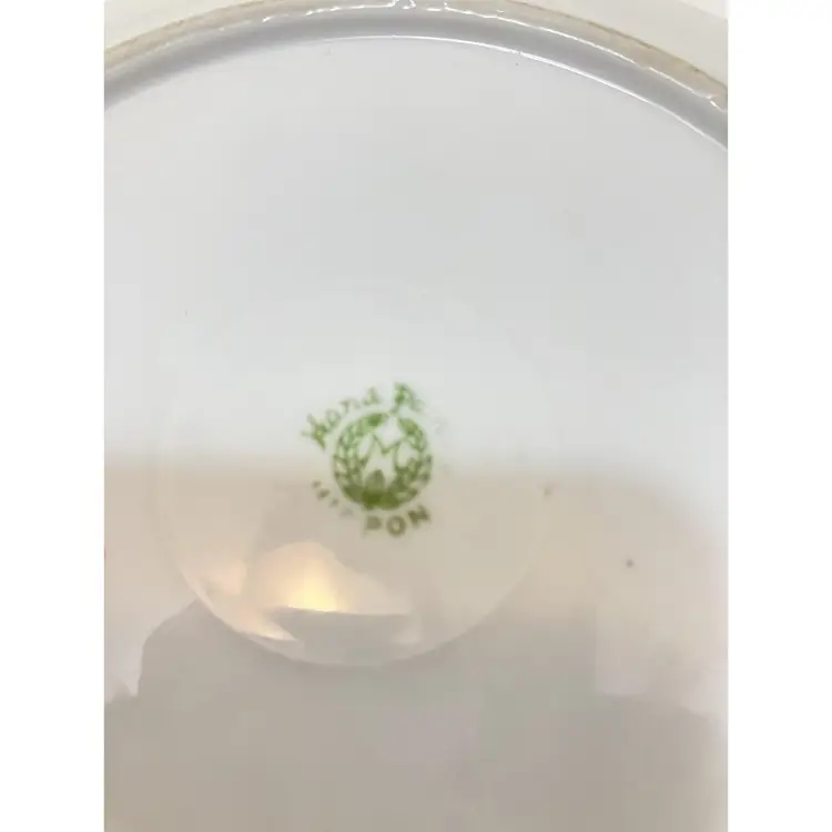 Nippon handpainted floral decorative plate