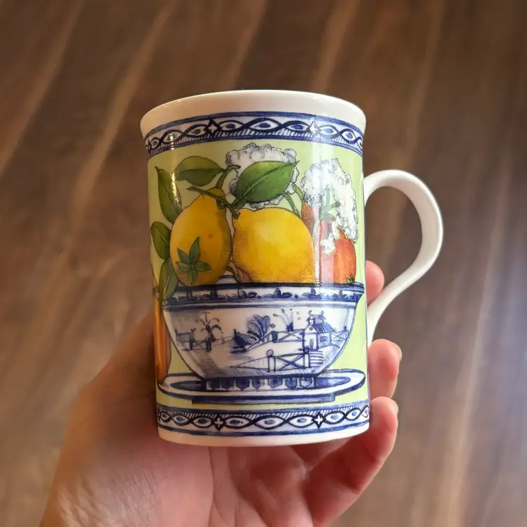 Vintage Crown Trent England Bone China Lemon Mug
