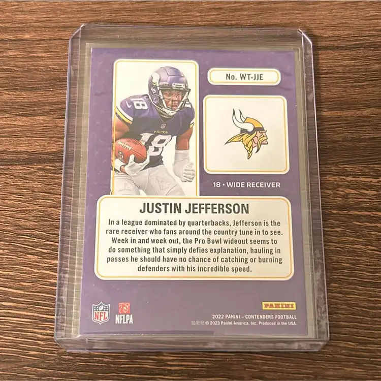Justin Jefferson 2022 Contenders Winning Ticket - Minnesota Vikings
