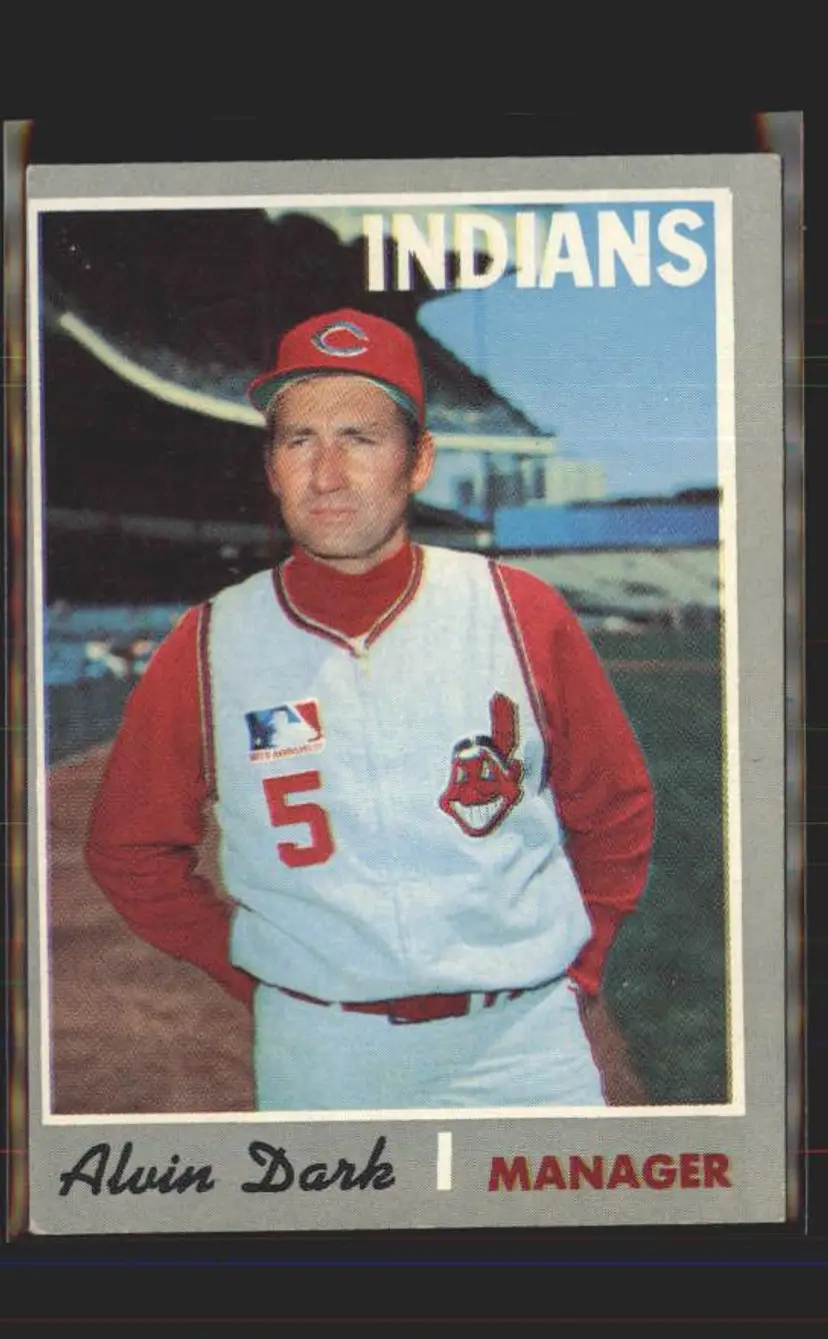 Alvin Dark 1970 Topps #524 - (pk6) - Cleveland Indians