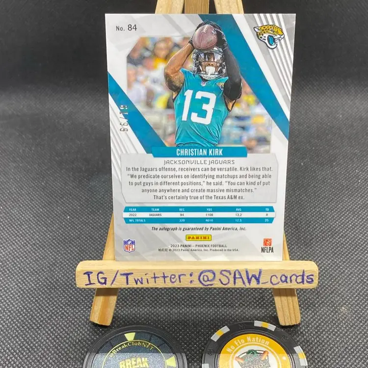 Christian Kirk 2023 Phoenix Auto /99 Jacksonville Jaguars