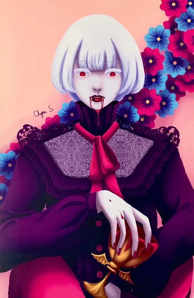 Anime Vapor Vamp Print