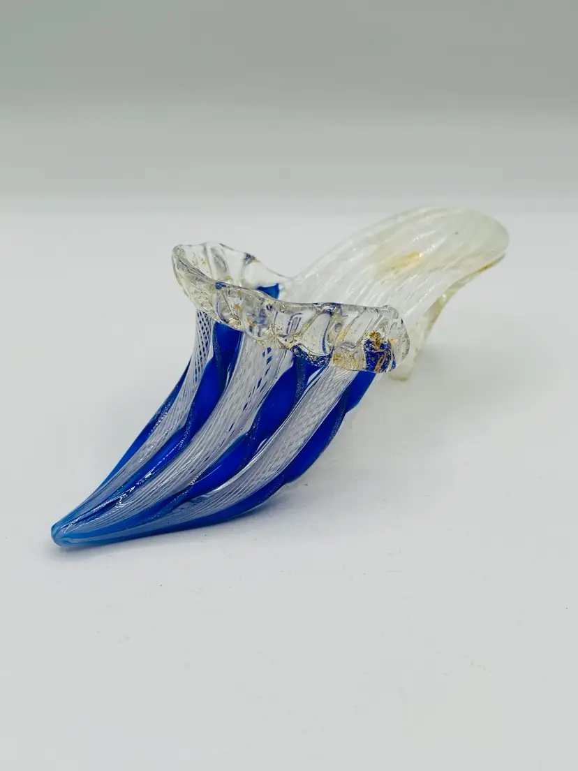 Murano Cinderella Glass Slipper  Shoes 