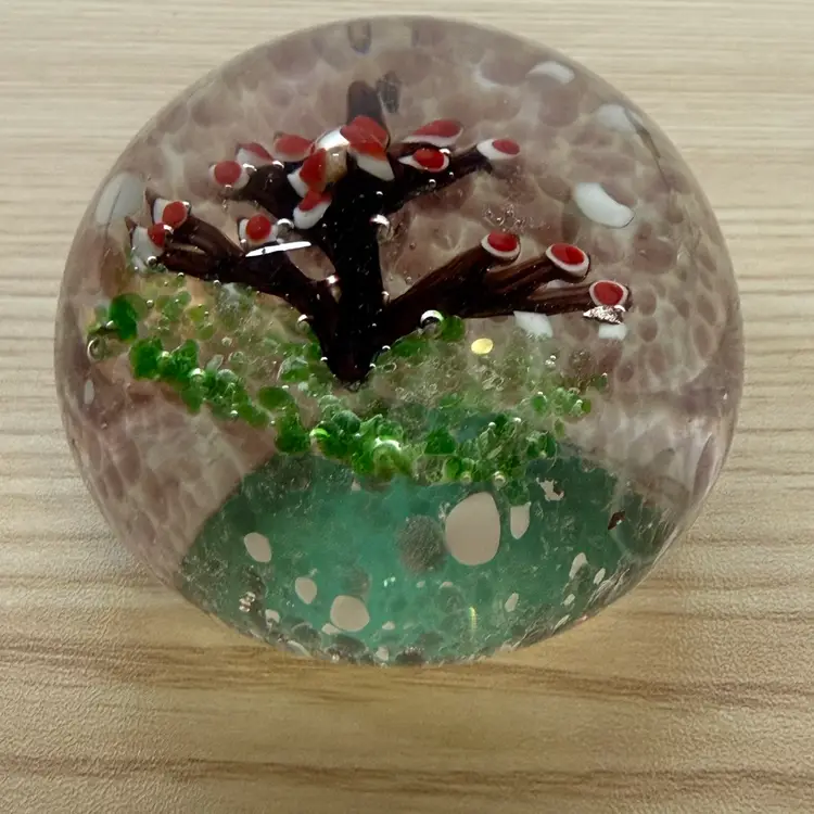 17. Cherry Blossom Tree Paperweight