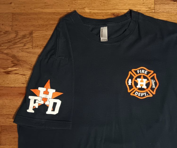 Houston Astros Fire Department t-shirt Major League Firefighters MLB Baseball