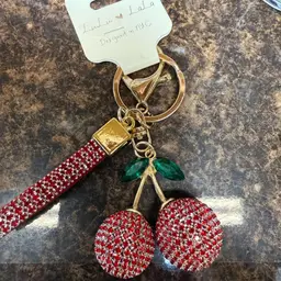 Red Cherry Keychain