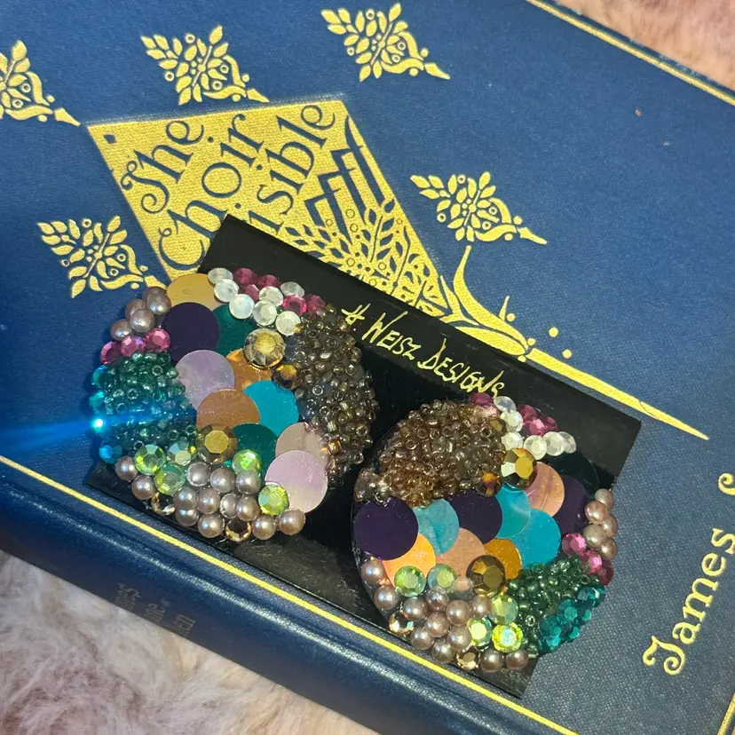 Vintage H Weisz Clip On Earrings