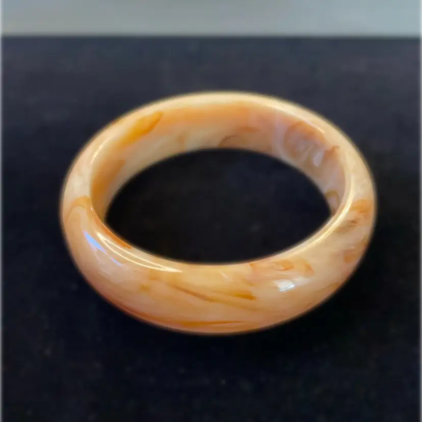 Vintage Plastics Bangle Bracelet 2 5/8”