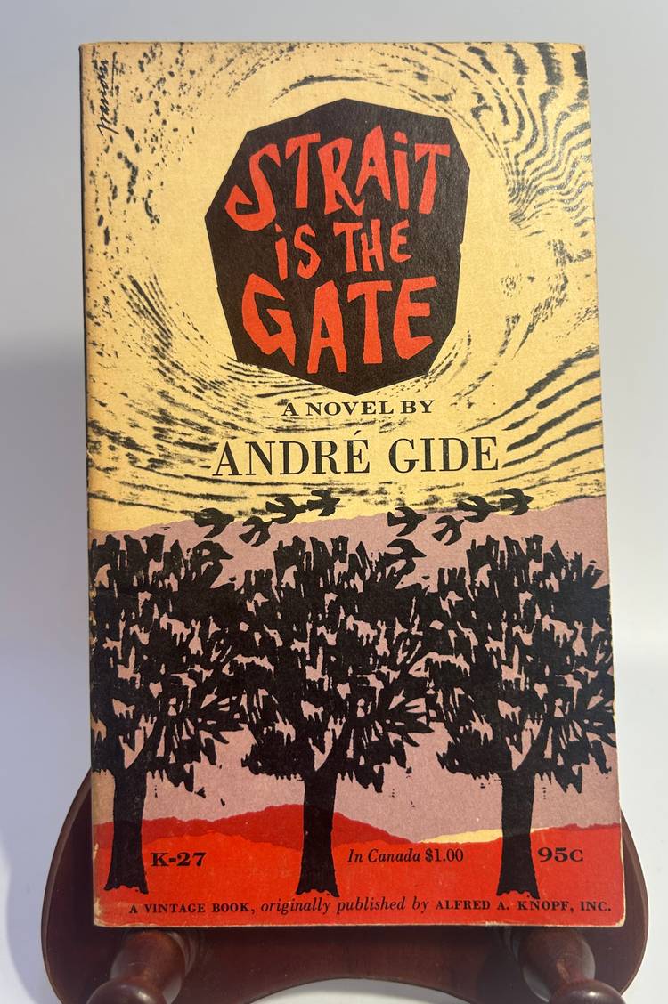 Vintage 'Strait is the Gate' By Andre Gide Paperback Book 1956 Vintage Books
