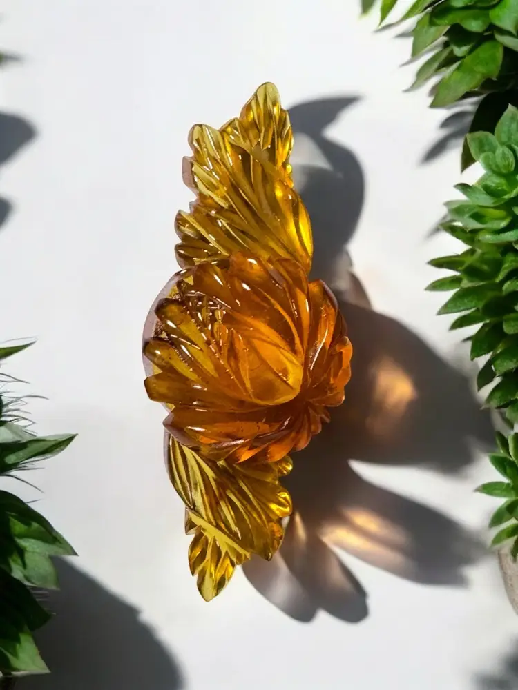 Large Art Deco Apple Juice Bakelite Brooch - Tested