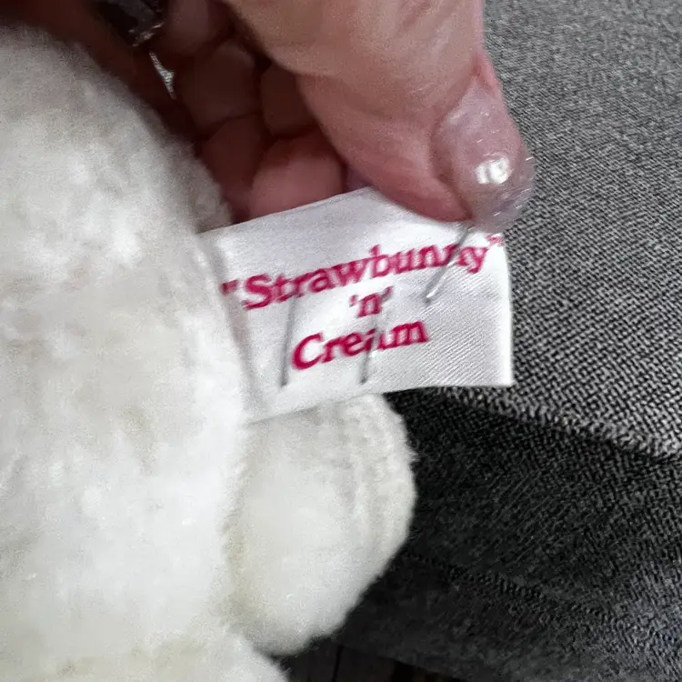 Commonwealth Straw Bunny And Cream, Vintage Bunny, Rabbit Plush