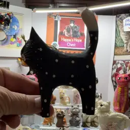 Black Kitty With Dots
