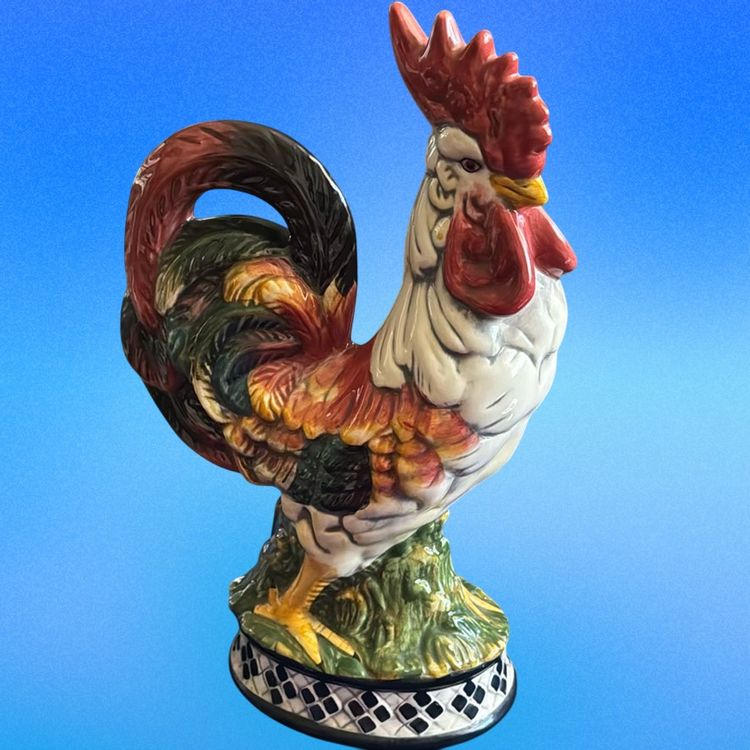 1998 CBK LTD Hand Painted Ceramic Rooster