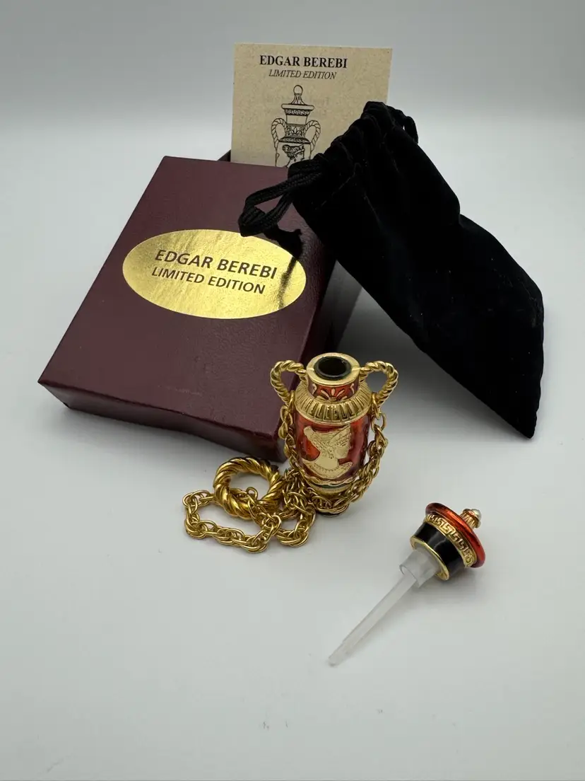 Vintage Edgar Berebi Limited Edition Helen Of Troy Perfume Vial “New In Box