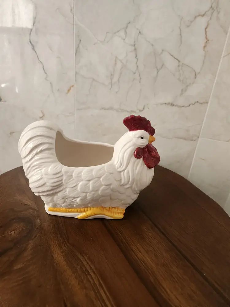 Ceramic Rooster Planter