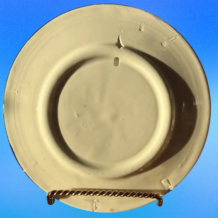 JERUSALEM COLLECTIBLE HOLY LAND RELIGIOUS HAND PAINTED CERAMIC PLATE 6.5” ISRAEL
