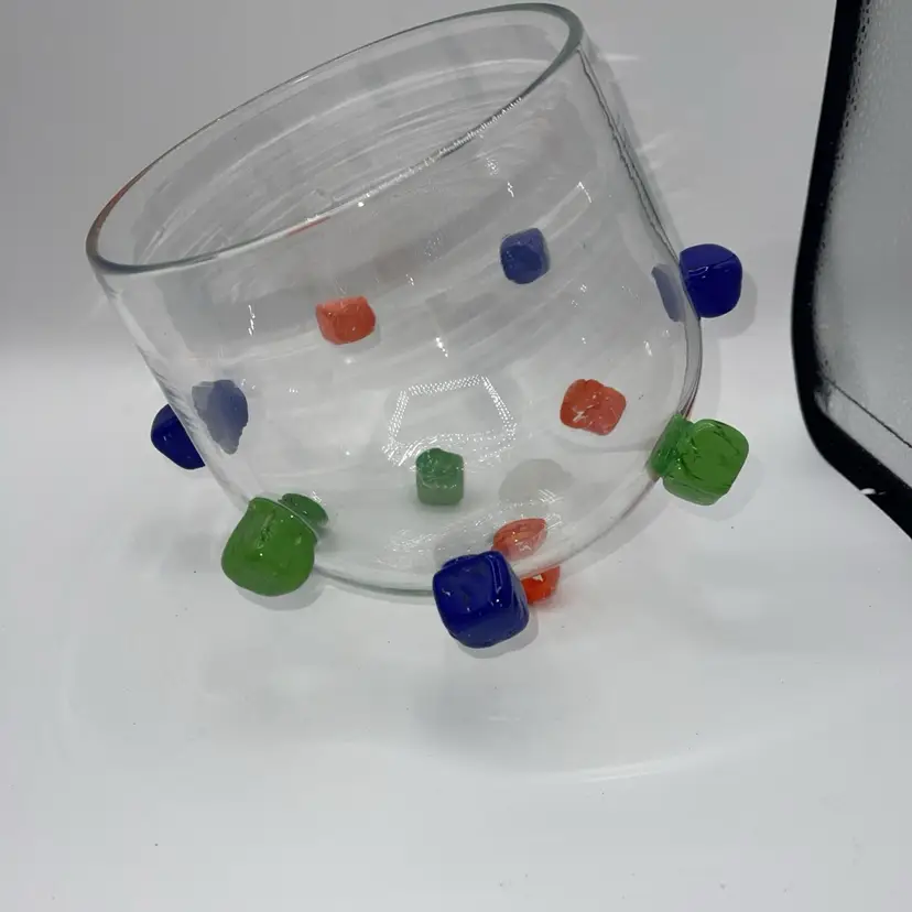 Yaya Art Glass Bowl/ Vase Signed YAYA 7”x 7.5” READ