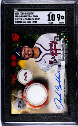 Drake Baldwin Topps Holiday RPA /25