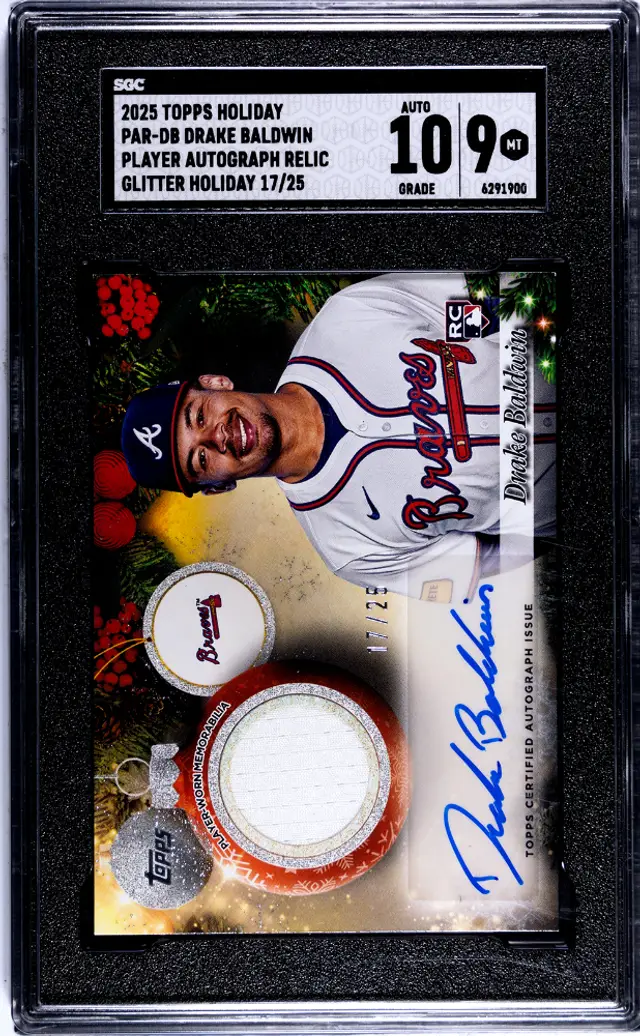 Drake Baldwin Topps Holiday RPA /25