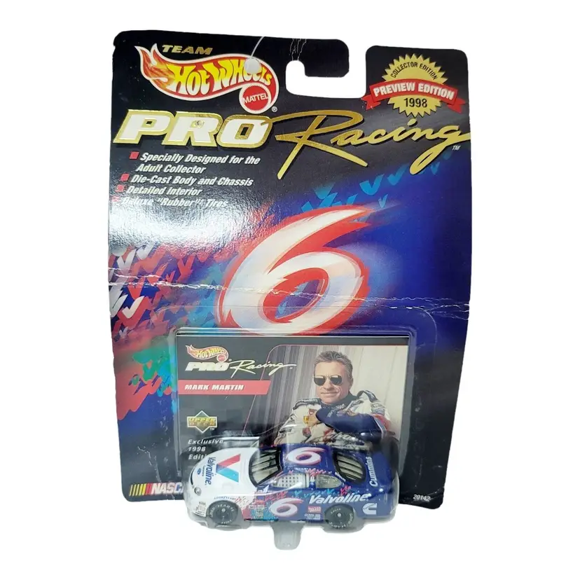 Vingate Wheels MARK MARTIN #6 Pro Racing 1998 Preview Edition VALVOLINE NASCAR