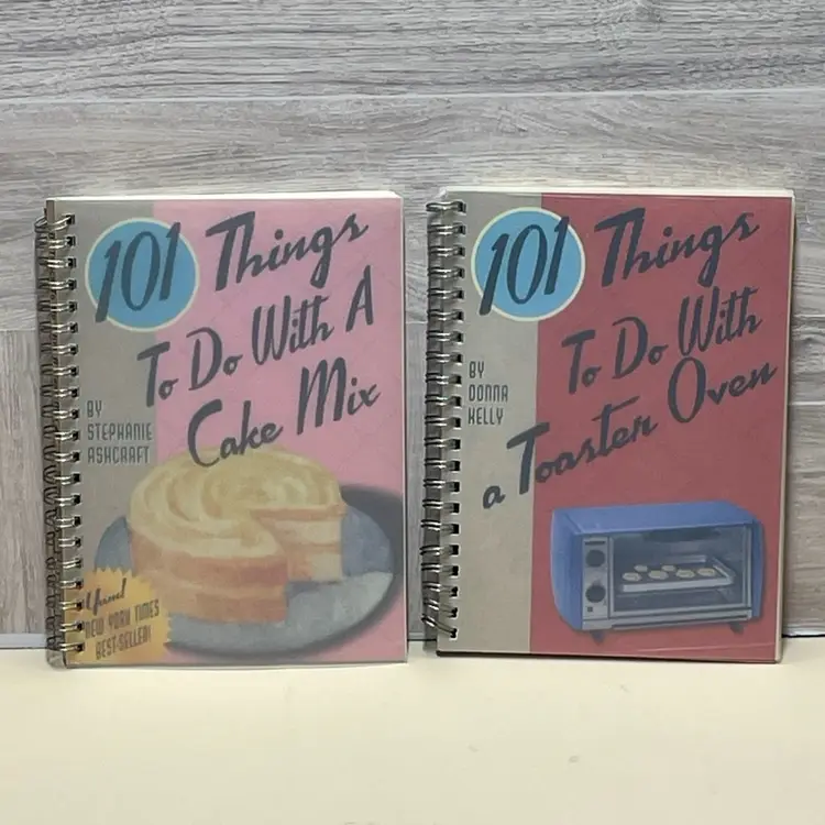 101 Things to Do with a Cake Mix And A Toaster Oven Spiral Vintage