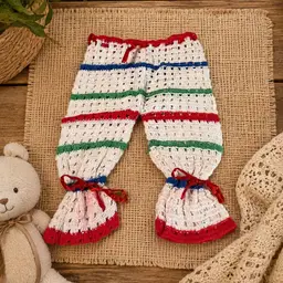 Vintage Crocheted Plastic Bag Holder - Retro Kitchen Storage Sock