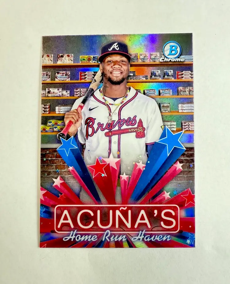 Ronald Acuna Jr. 2025 Bowman Chrome Home Run Haven Refractor Atlanta Braves