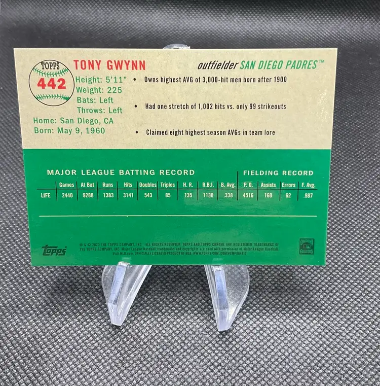 TONY GWYNN 2023 Topps Chrome Platinum Orange Wave Refractor #/25- San Diego Padres