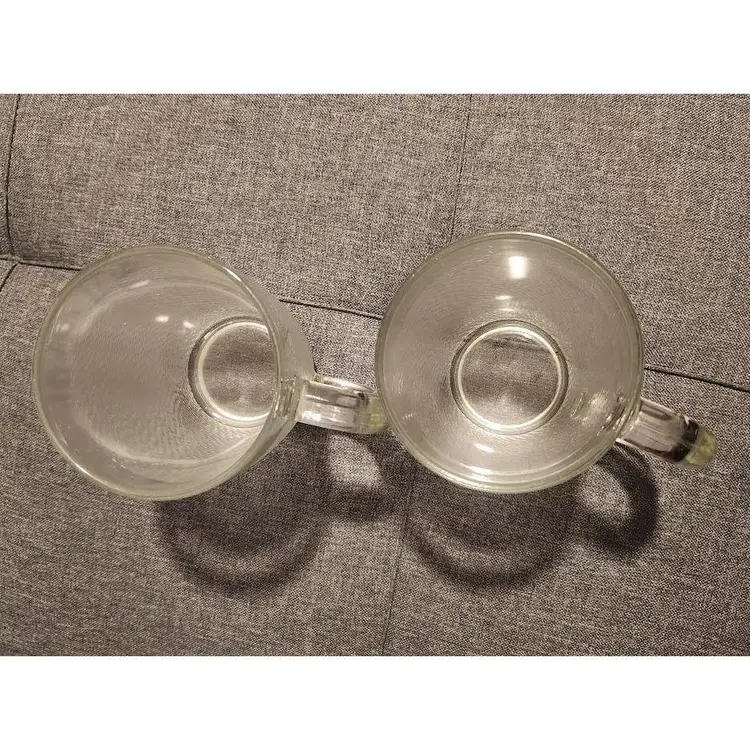 Vintage Malaysia Textured Glass Beer Mugs Set