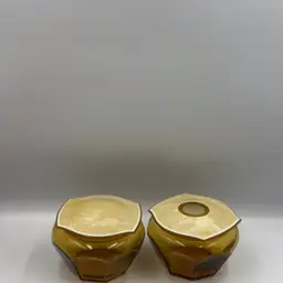 Amber And Celluloid Covered Dish