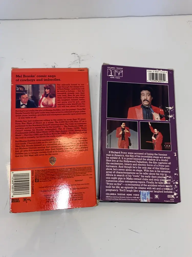 VHS Blazing Saddles Richard Prior Live On The Sunset Strip Lot