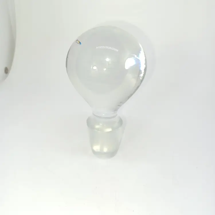 Unmarked Vintage Solid Glass Ball Decanter Stopper Topper EXCELLENT CONDITION