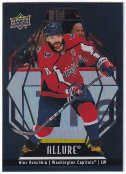 2022-23 Upper Deck Allure Black Rainbow #77 Alex Ovechkin Washington Capitals Hockey Card