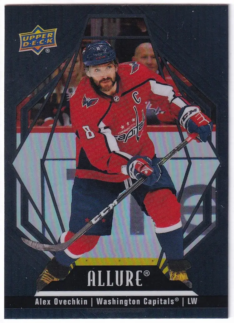 2022-23 Upper Deck Allure Black Rainbow #77 Alex Ovechkin Washington Capitals Hockey Card