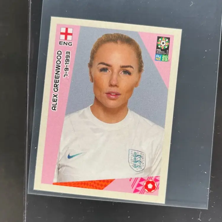 Alex Greenwood 2023 Panini Women’s World Cup Sticker England Soccer Card