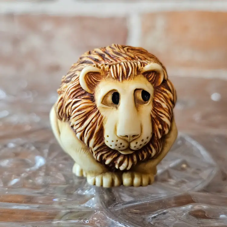 Pot Bellys Rory Lion Figurine Trinket Box Harmony Ball Company Retired Original Box Made In England