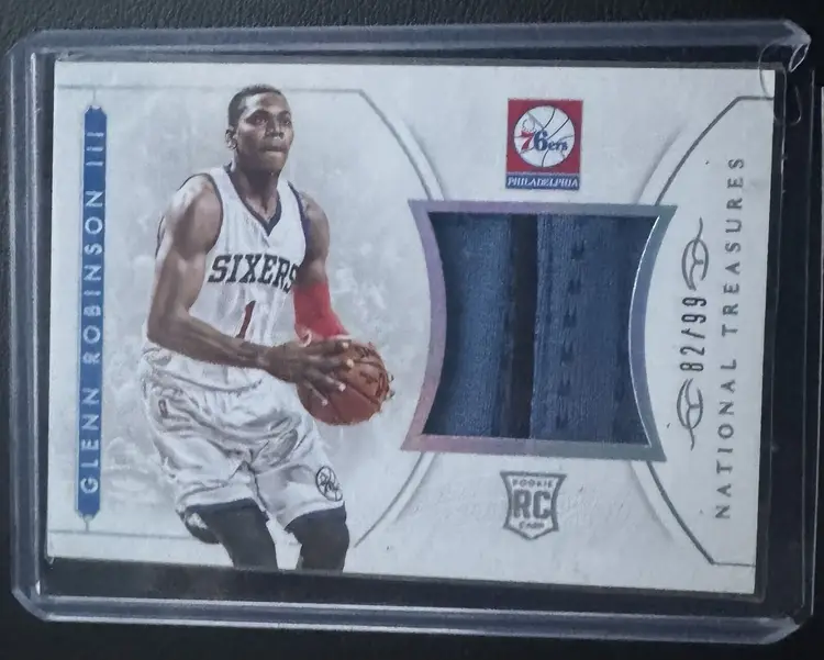 2014-15 Panini National Treasures NBA Rookie Materials /99 Glenn Robinson III RC