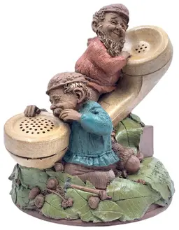 Tom Clark Gnome MOORE or LES Figurine #6 Telephone Repair Bell Watson 911 Phone