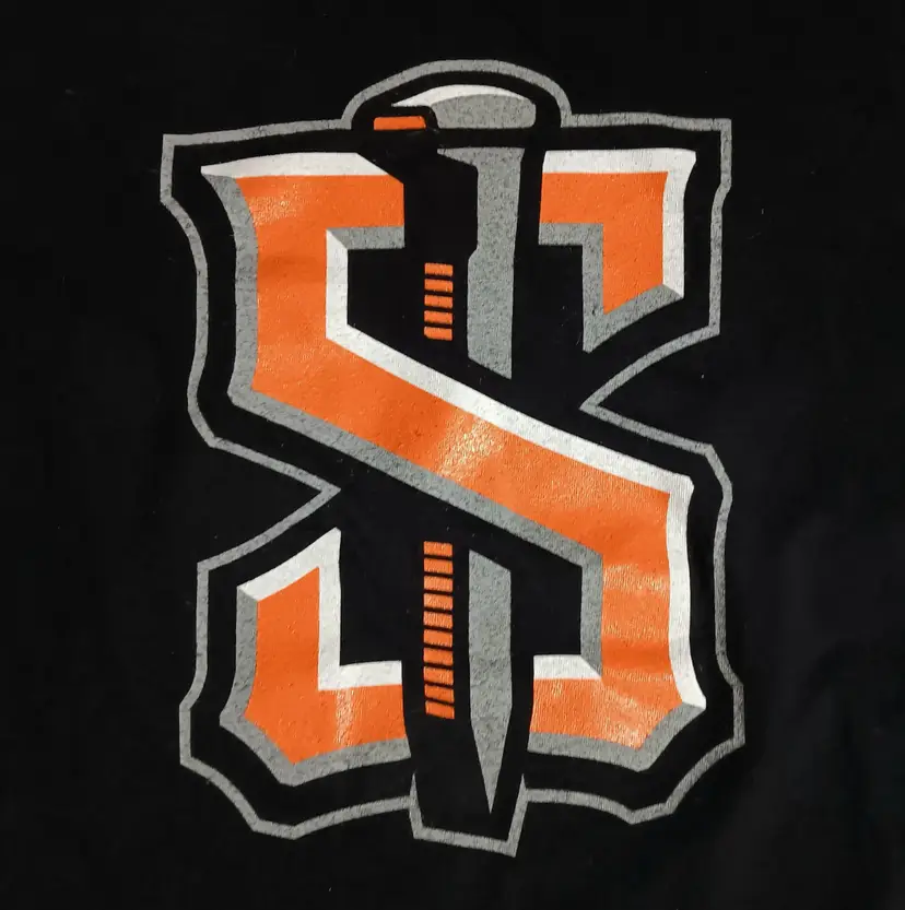 Spokane Empire Railroad Spike Logo t-shirt defunct team seattle seahawks