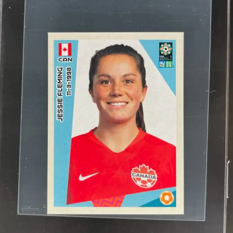 Jessie Fleming 2023 Panini Women’s World Cup Sticker Canada Soccer Card
