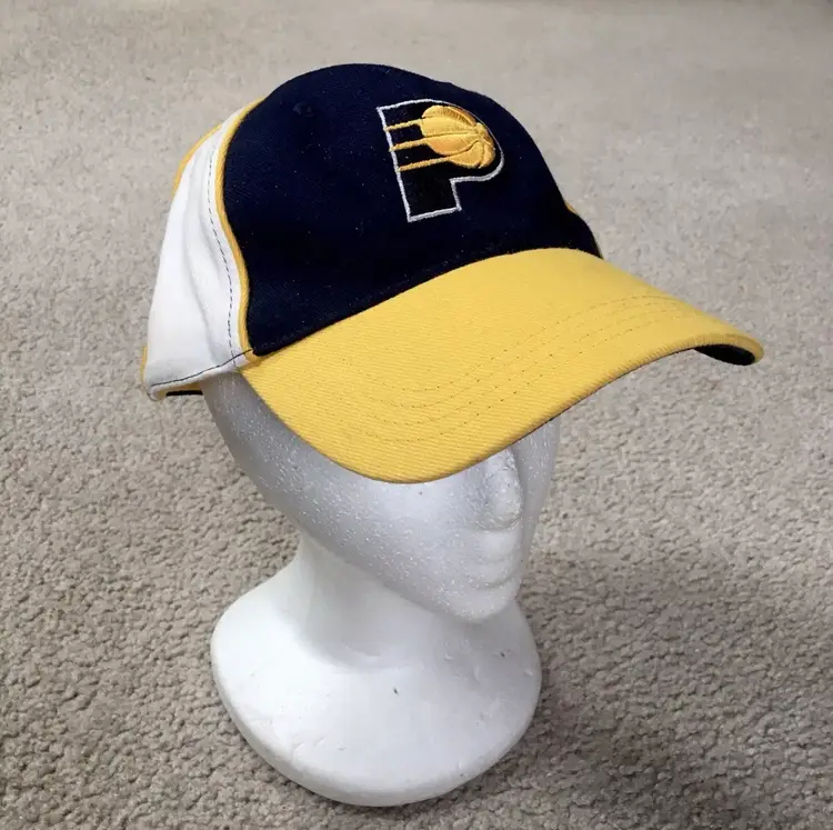 Reebok INDIANA PACERS NBA Hat Cap w/ Adjustable Strapback Youth Size 100% Cotton