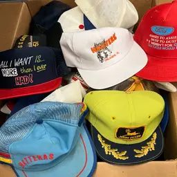 Large Lot Of 50 Non Sport Hats - 3 Stripe/ Corduroy/ John Deere: Blanks Etc