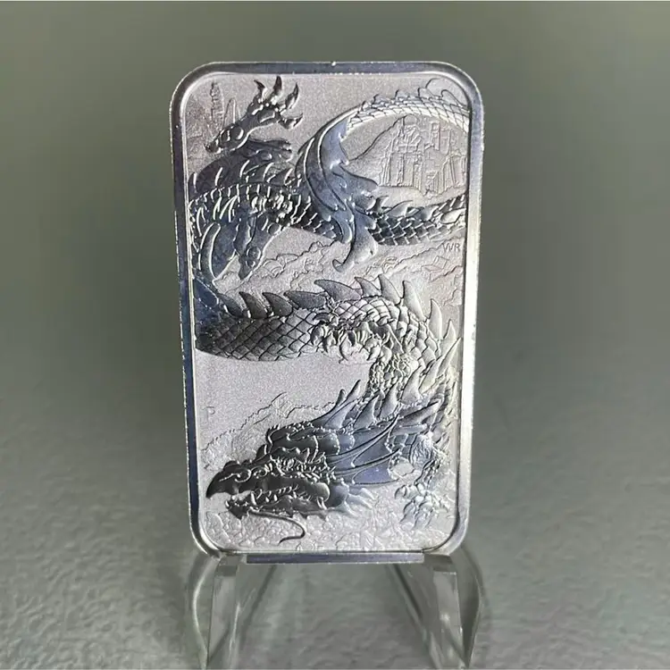 2023 Australian 1oz Silver Dragon Bar Coin
