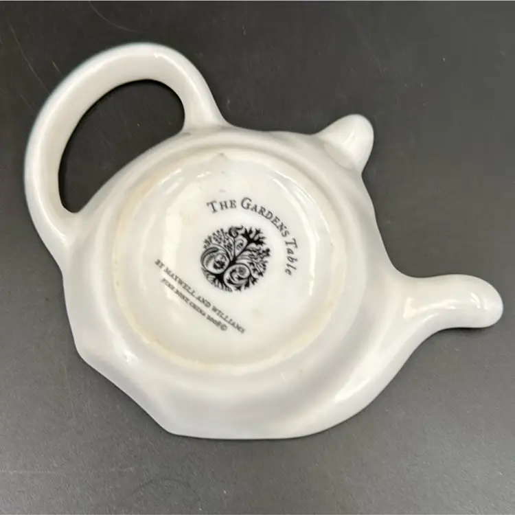 The Garden Table By Maxwell And Williams Fine Bone China, 2008 Teabag Holder