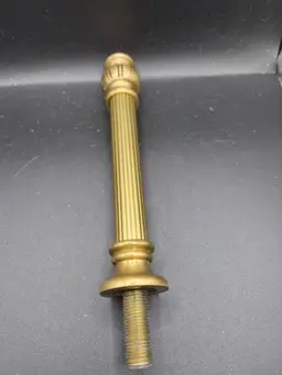 Antique-Style Brass Lamp Spacer With Threaded Bolt For Restoration  DIY Projects